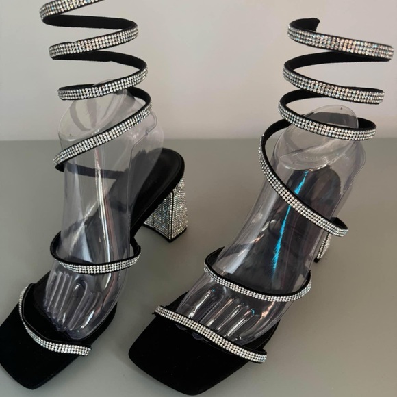 Charlotte Russe size 8 strap around shoes high heels - Picture 2 of 2